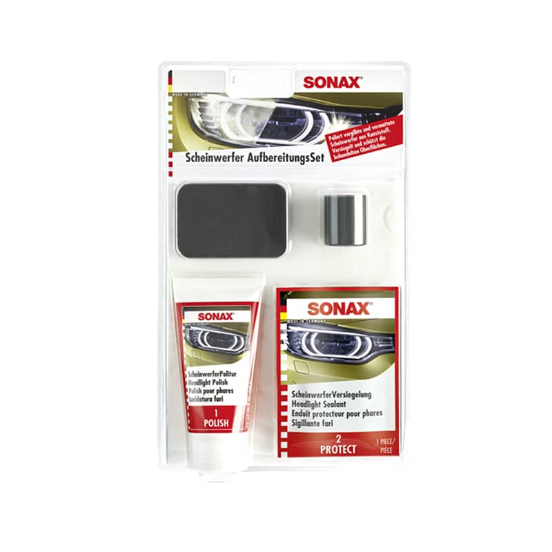 autóápolási termékek, Sonax Fényszóró felújító készlet